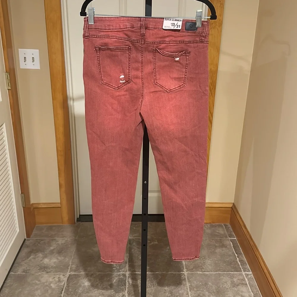 Body Sculpt junior’s Mid Rise Ankle Skinny Super Slimmer Jeans